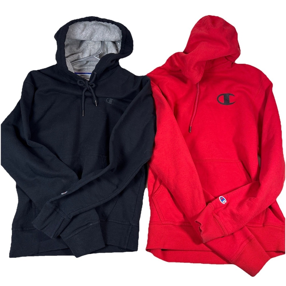 Lot of 2 Champion Sweatshirt/Hoodie Size S With Drawstrings